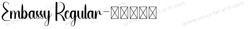 Embassy Regular字体转换